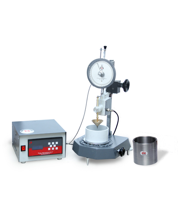 STANDARD PENETROMETER FOR PETROLEUM JELLY - AUTOMATIC DIGITAL TIMER - WITH GEARED HEIGHT ADJUSTMENT & DIAL GAUGE - IP 179, ASTM D937